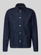 Armedangels Oversized Jeanshemd aus Baumwoll-Lyocell-Mix in Dunkelblau...