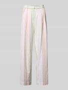 Smith and Soul Wide Leg Hose mit Streifenmuster in Jeansblau, Größe L