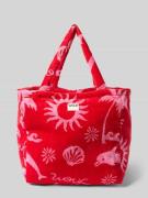 WOUF Tote Bag mit Label-Patch Modell 'Tulum' in Rot, Größe 1