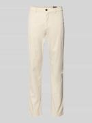 g1920 Slim Fit Hose mit Eingrifftaschen Modell 'Tybalt 5' in Ecru, Grö...