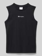 CHAMPION Tanktop mit Label-Stitching in Black, Größe 128
