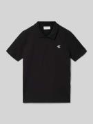 Calvin Klein Jeans Regular Fit Poloshirt aus Baumwoll-Mix in Black, Gr...