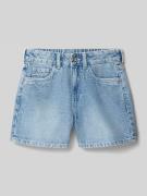 Garcia Regular Fit Shorts mit Logo-Patch in Blau, Größe 140