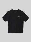 Jack & Jones Regular Fit T-Shirt mit mit Statement-Print Modell 'Bro' ...
