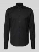 BOSS Regular Fit Businesshemd aus Baumwolle in Black, Größe 39