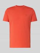 Lerros T-Shirt mit Rundhalsausschnitt und Logo-Print in Dunkelorange, ...