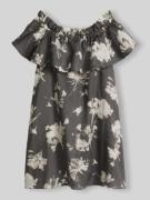 Marc O'Polo Knielanges Freizeitkleid mit Volants in Mittelgrau, Größe ...