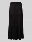 Only Ausgestellter Maxi-Rock aus reiner Viskose Modell 'MIKKA' in Blac...