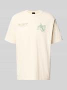 PME Legend Relaxed Fit T-Shirt mit Label-Prints und Rundhalsausschnitt...