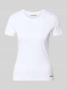 Armedangels Slim Fit T-Shirt aus Baumwoll-Mix Modell 'KARDAA' in Weiss...