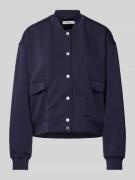 mbyM Sweatjacke mit Stehkragen Modell 'Danni' in Marine, Größe L