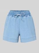 Pieces Wide Leg Jeansshorts aus Baumwoll-Mix Modell 'BILLO' in Rosa, G...
