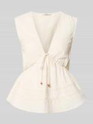 Only Regular Fit Blusentop aus Baumwoll-Viskose-Leinen-Mix Modell 'NEL...
