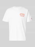 MC2 Saint Barth T-Shirt mit Label-Prints Modell 'PORTLAND' in Weiss, G...