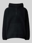 Levi's® Fleecehoodie mit kurzer Reißverschlussleiste in Black, Größe S