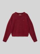 Calvin Klein Jeans Strickpullover mit Woll-Anteil in Bordeaux, Größe 1...