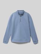 Garcia Sweatshirt mit gerippten Abschlüssen in Rauchblau, Größe 164