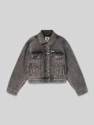 Garcia Regular Fit Jeansjacke mit Bio-Baumwoll-Anteil in Black, Größe ...