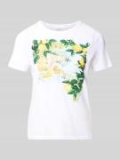 Liu Jo White T-Shirt mit Motiv-Print und Rundhalsausschnitt in Weiss, ...