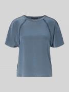 Luisa Cerano Regular Fit Bluse mit Zierbesatz in Dunkelblau, Größe 34