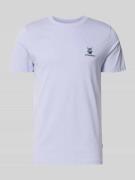 Lindbergh T-Shirt mit Stitching und Rundhalsausschnitt in Flieder, Grö...