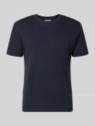 Lindbergh T-Shirt in Jaquard-Strick mit Rundhalsausschnitt in Marine, ...