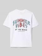 s.Oliver RED LABEL Regular Fit T-Shirt aus reine Baumwolle in Weiss, G...