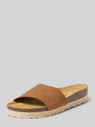 Espadrij Sandalette aus Leder Modell 'COPINE VELOUR' in Cognac, Größe ...