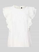 Vero Moda Regular Fit T-Shirt aus Viskose-Mix Modell 'BLISS' in Weiss,...
