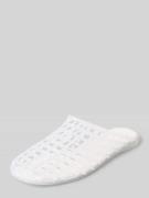 BIANCO Clogs in semitransparentem Design in Weiss, Größe 36