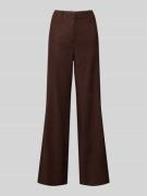 Stefanel Straight Fit Leinenhose mit Viskose-Anteil in Hazel, Größe 34