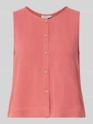 Jake*s Casual Bluse aus Viskose-Mix mit Knopfleiste in Koralle, Größe ...