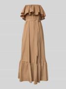 Essentiel Antwerp Tailliertes Trägerloses Kleid aus reiner Baumwolle i...