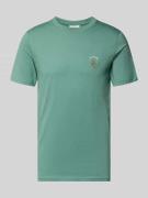 Lindbergh T-Shirt mit Stitching und Rundhalsausschnitt in Dunkelgruen,...