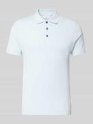 Lindbergh Regular Fit Poloshirt mit kurzer Knopfleiste in Hellblau, Gr...