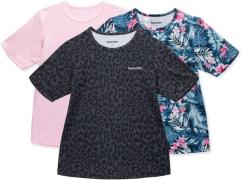 Hyperfied Wave T-Shirt 3er Pack, Leo Black/Fairy Tale/Tropical Flower ...