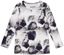 Hyperfied Long Sleeve Logo Top, Black/Grey Watercolor 122-128