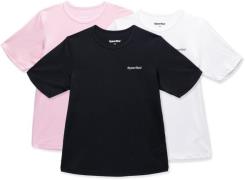 Hyperfied Wave T-Shirt 3er Pack, Black/White/Fairy Tale 120