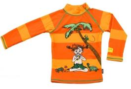 Swimpy Pippi Langstrumpf UV-Schutzshirt, Orange, 122-128
