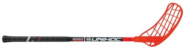 Unihoc NIÑO Composite 36 Unihockeystock Links 60 cm, Schwarz/Rot