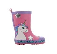 Unicorn Academy Gummistiefel, Purple/Fuchsia, 30, Kindergummistiefel, ...