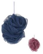 Eleganza Badeschwamm -Set Blau und Pink