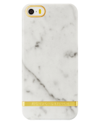 Richmond & Finch Carrera White Marble Glossy - Gold Iphone 5/5s/se Cov...