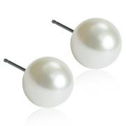 Blomdahl Natural Titanium White Pearl 4 mm