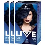 Schwarzkopf Live Color  90 Cosmic Blue  3-pack