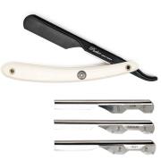 Parker Shaving PTAWK Adjustable Push w. 3 blade option White Hand