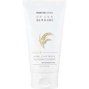Thank You Farmer Rice Pure Clay Mask To Foam Cleanser 150 ml