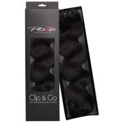 Poze Hairextensions Clip & Go Standard Wavy 55 cm  1B Midnight Br