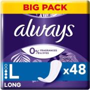 Always Daily Protect Long Panty Liners 0 % Fragrances & Dyes