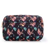 Fan Palm Black Hummingbird  Large Beauty Bag